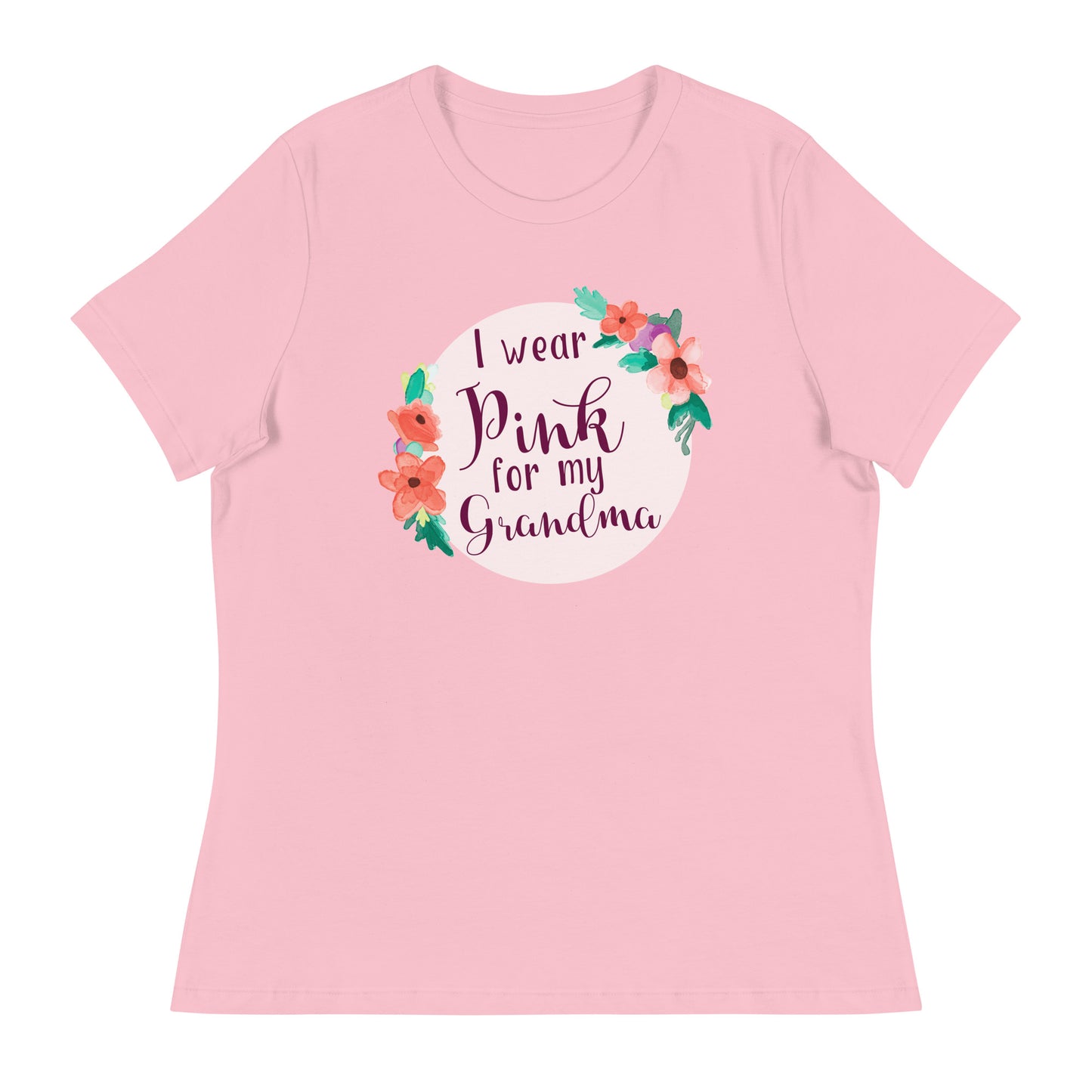 Pink For My Grandma Women's Relaxed T-Shirt