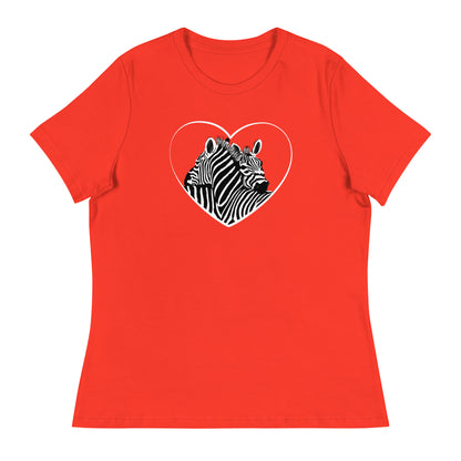 Hugging Zebras Women's Relaxed T-Shirt