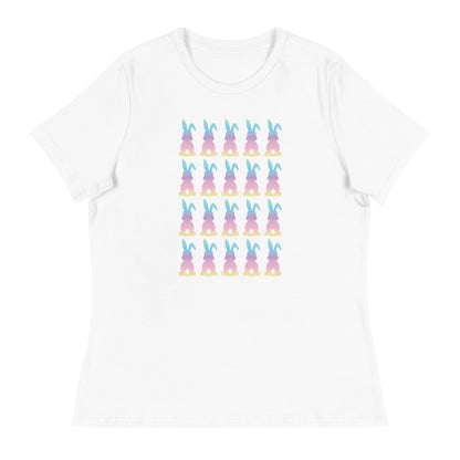 Cotton Candy Colored Bunny Women's Relaxed T-Shirt