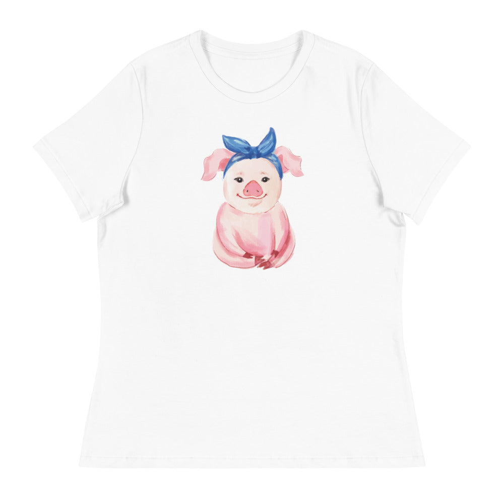 Pretty Pink Piglet Women's Relaxed T-Shirt