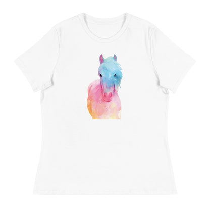 Horse in Sweet Pastels Women's Relaxed T-Shirt